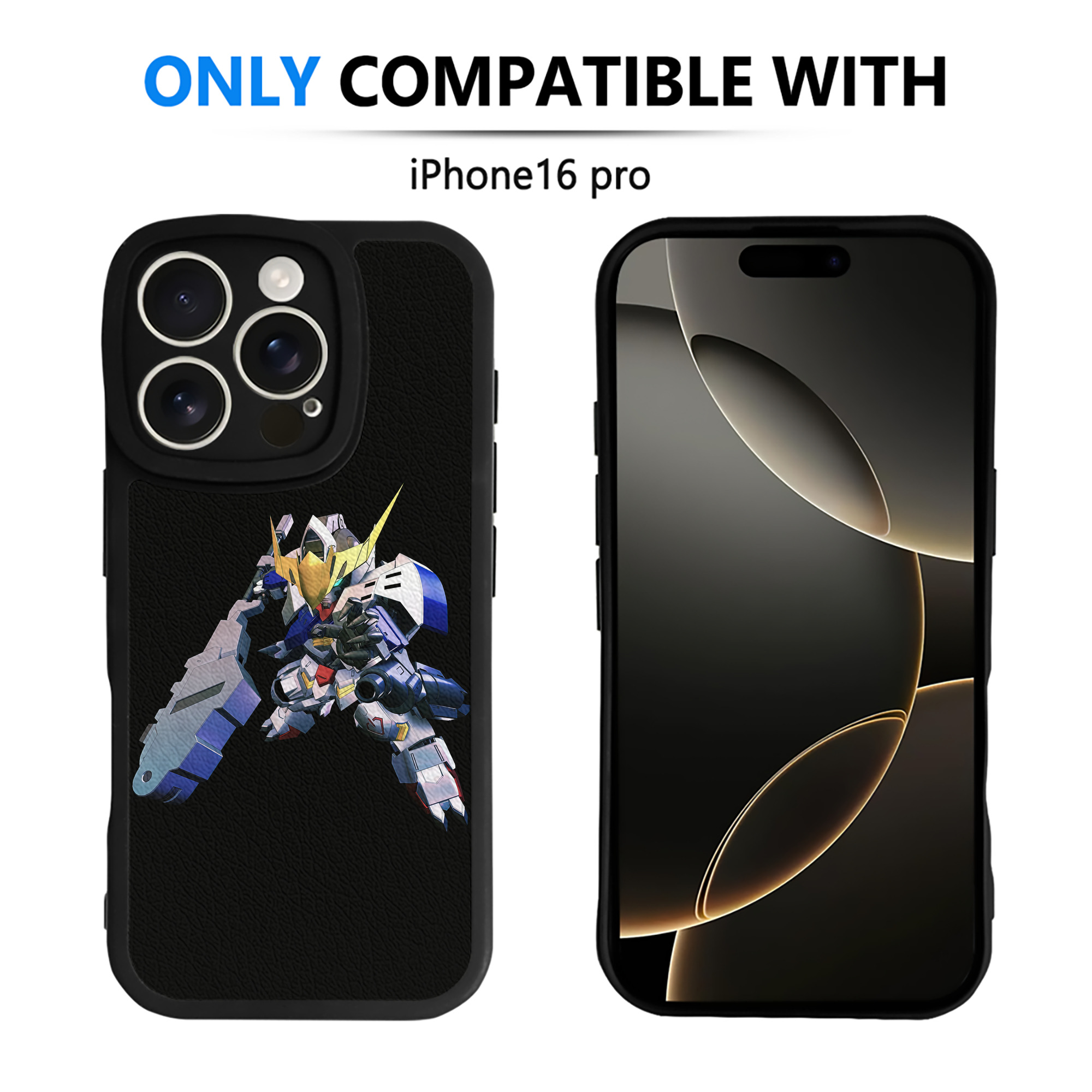 （画像用） 機動戦士ガンダム Mobile Suit Gundam 【iPhone 16シリーズ対応】シリコンスマホケース（レザー調） 材質：シリコン